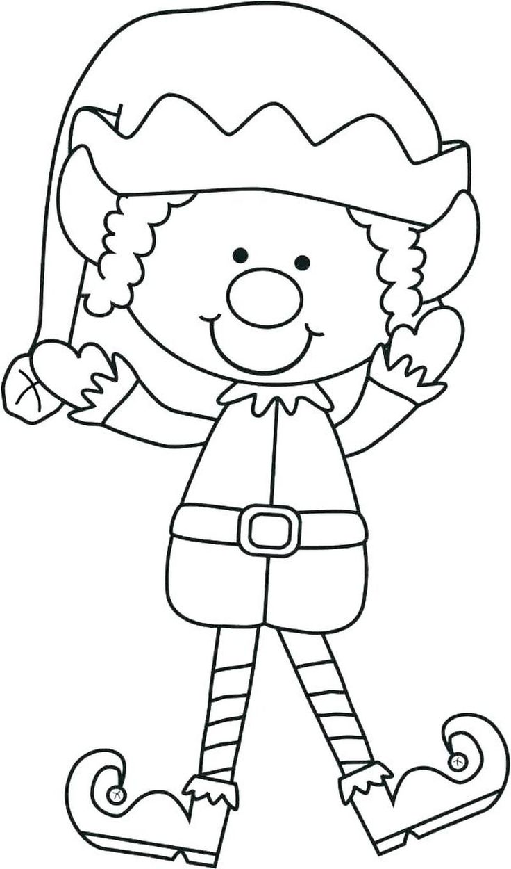 Elf coloring pages printable pdf