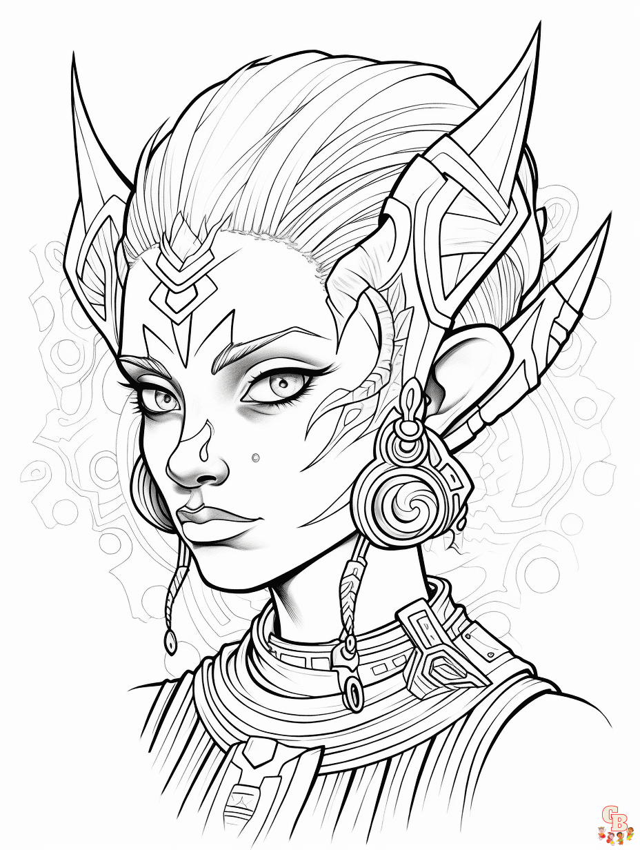 Printable elves coloring pages free for kids and adults