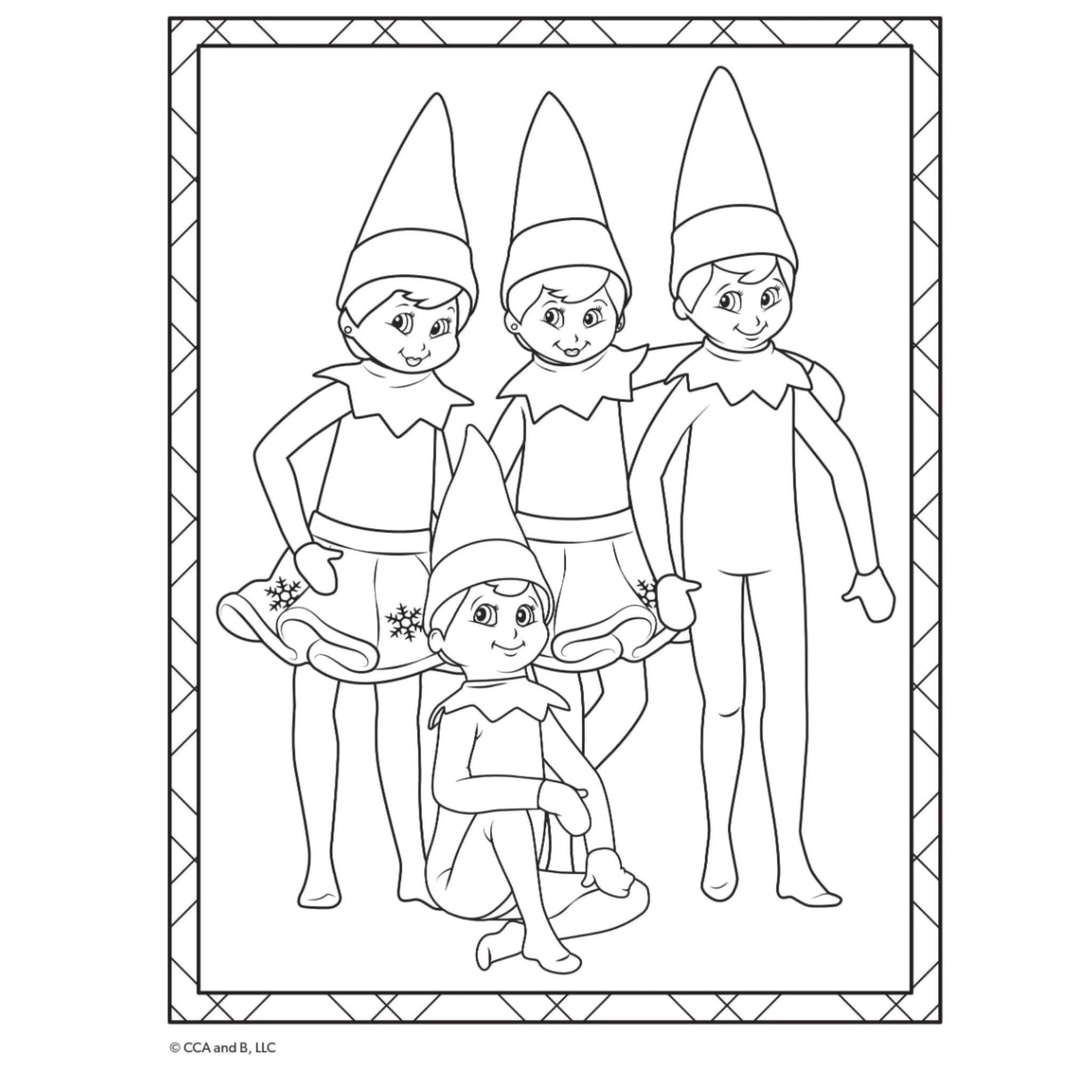 The elf on the shelf louring book
