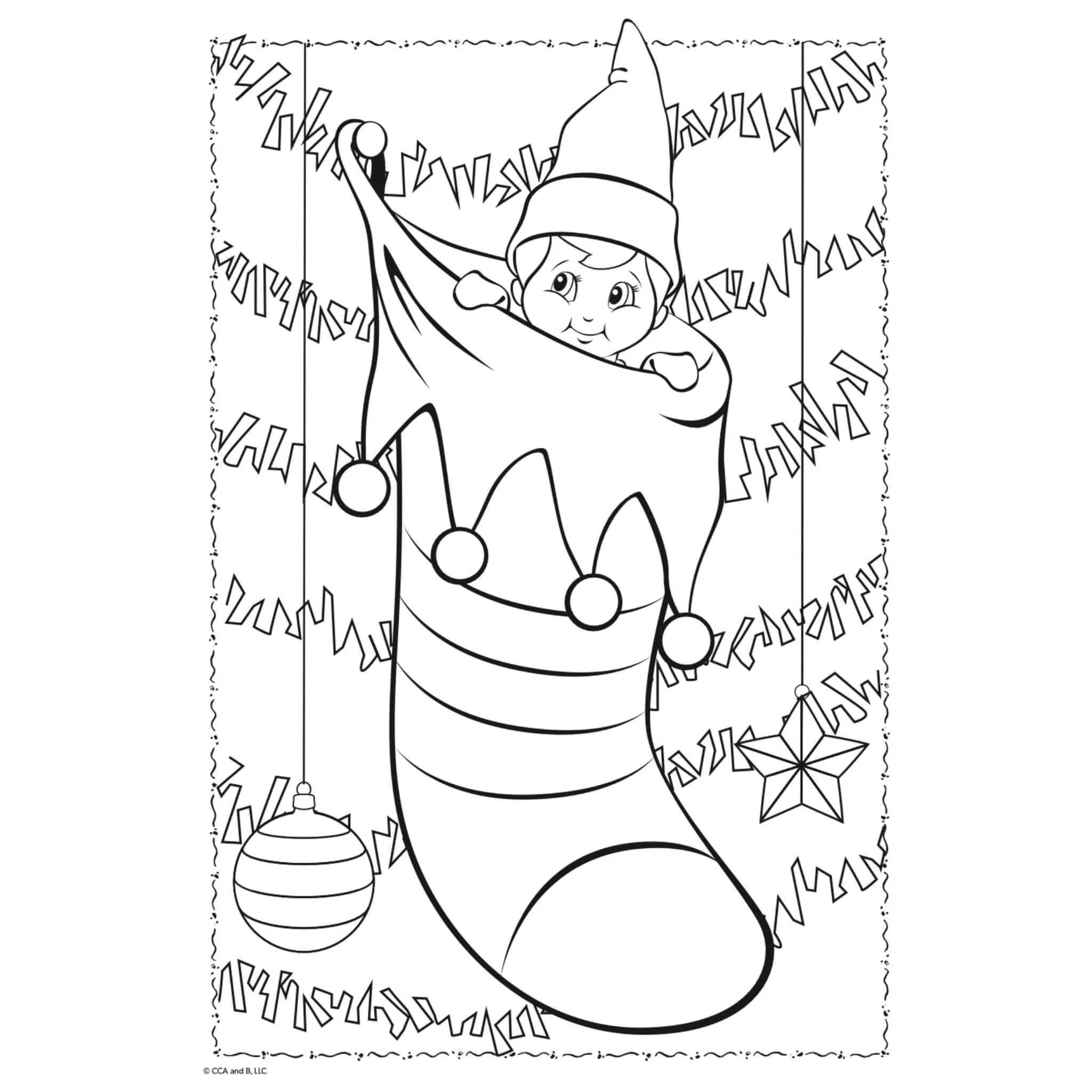 The elf on the shelf jumbo louring book