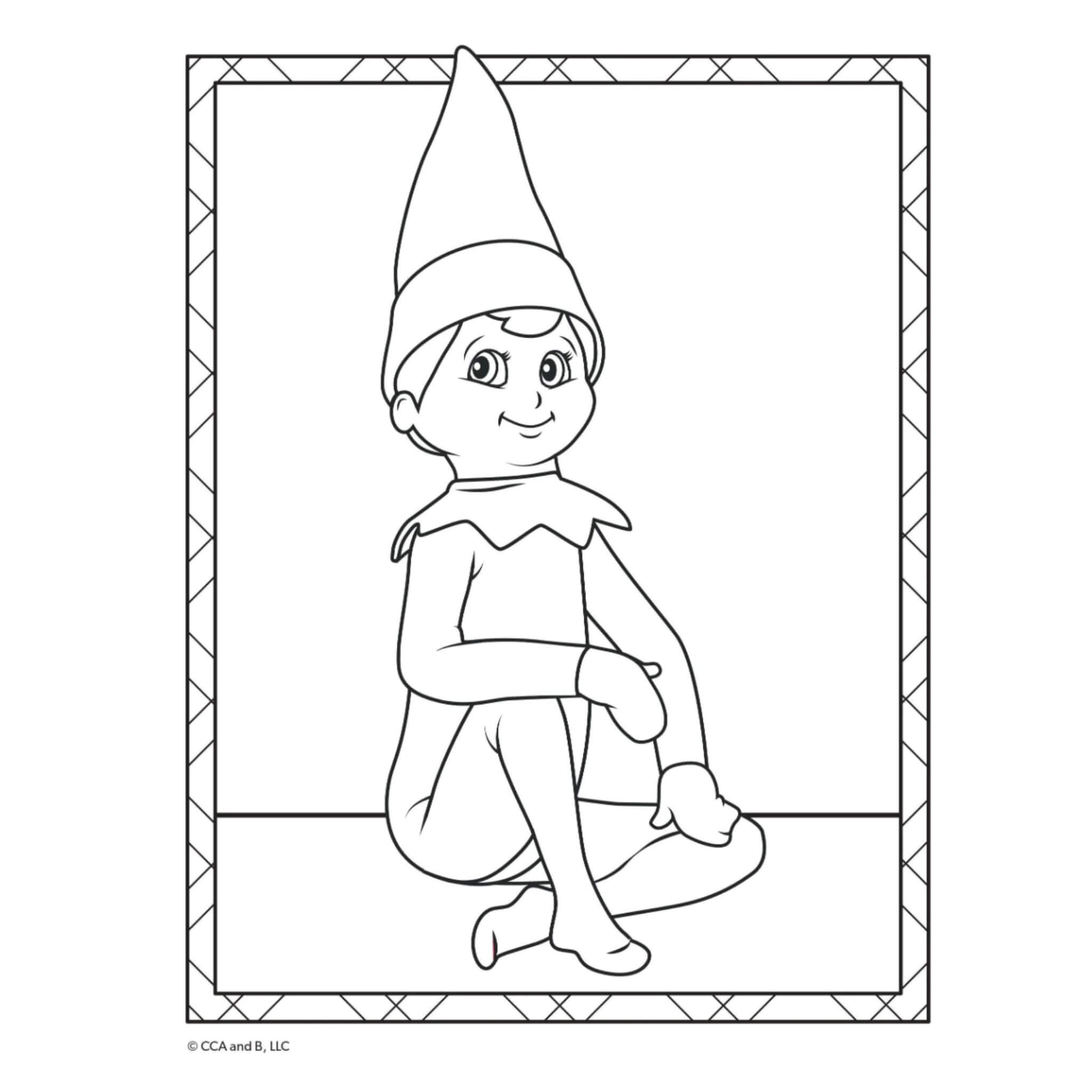 The elf on the shelf louring book