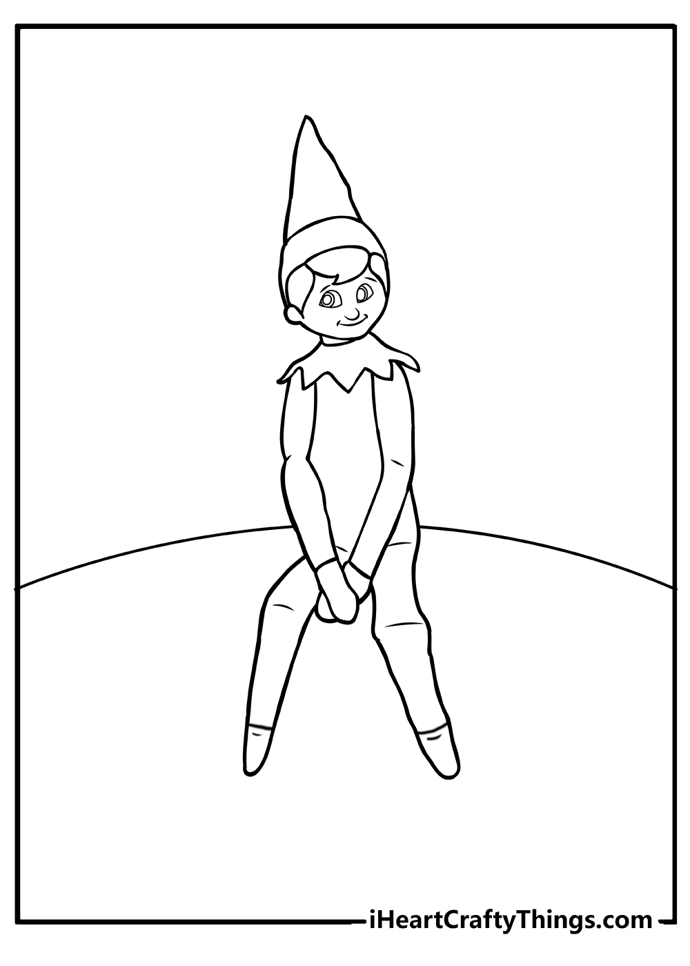 Elf on the shelf coloring pages free printables