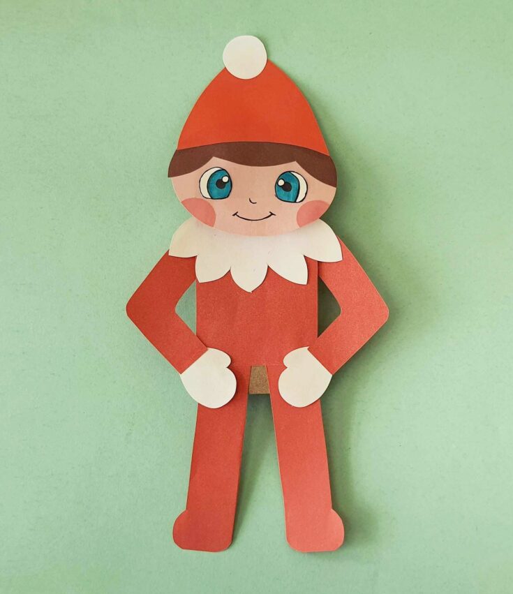 Elf on the shelf craft diy free puppet template