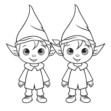 Elf outline png transparent images free download vector files