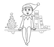 Elf on the shelf coloring pages free coloring pages