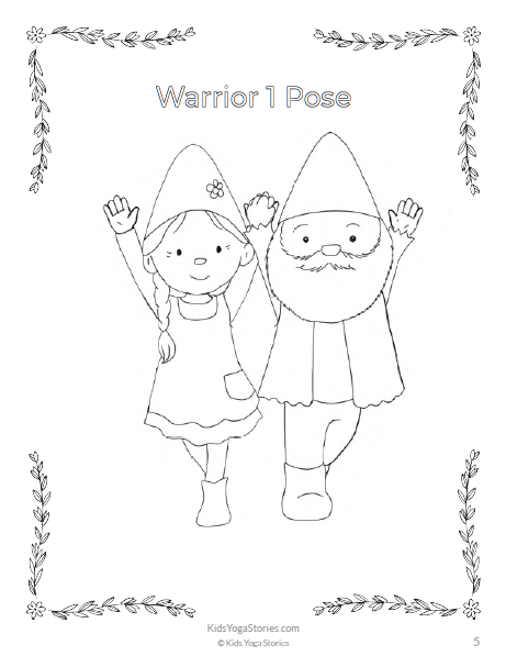 Yoga coloring pages for kids