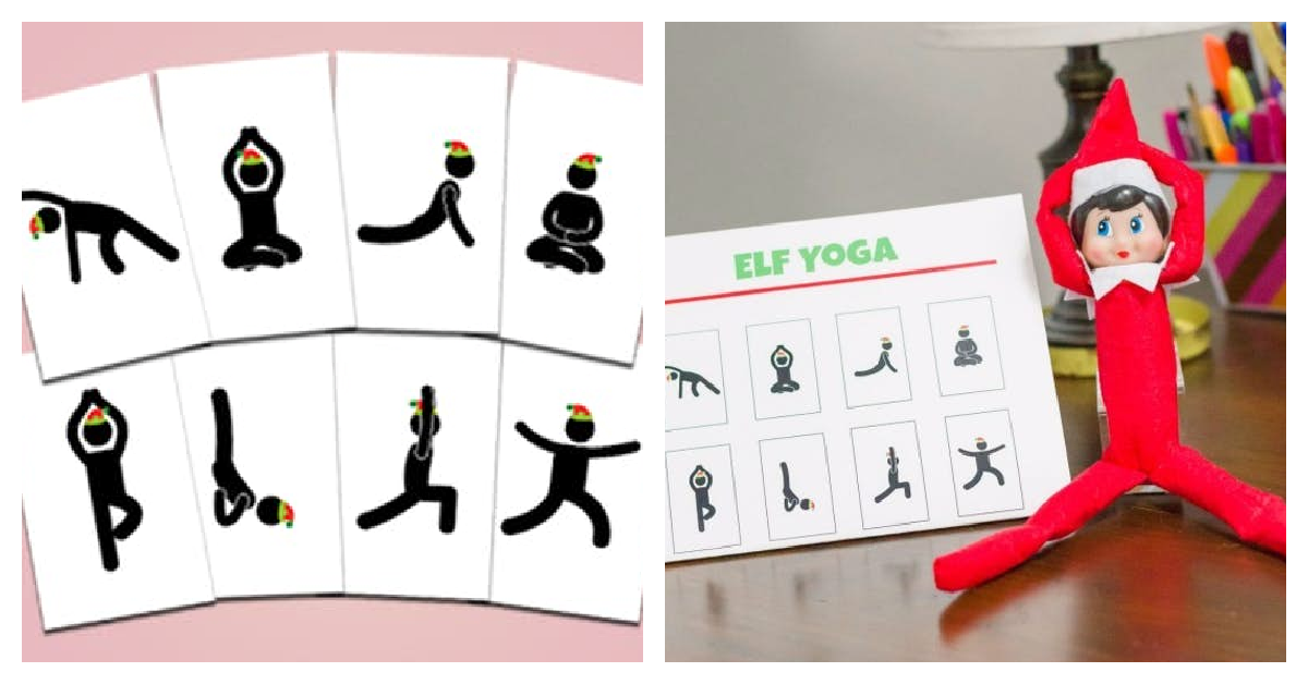 Christmas elf on the shelf yoga idea kids activities blog