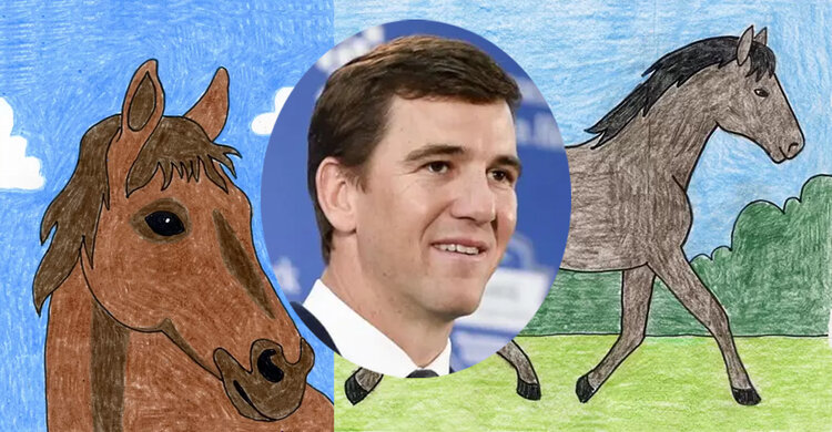 Eli mannings long awaited autobiography just collection of horse coloring books â the sports memery