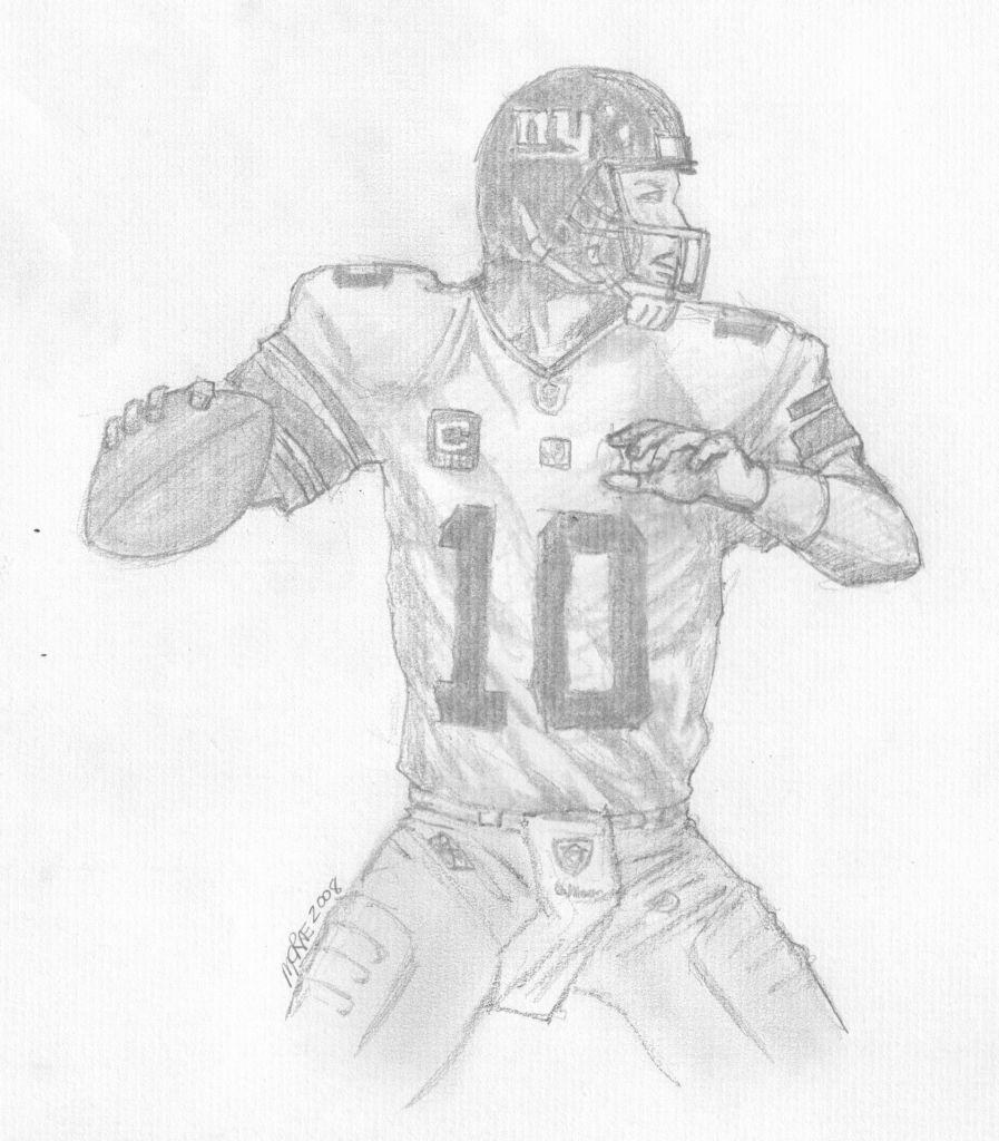 Eli manning coloring pages