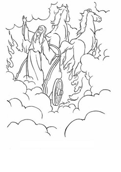 Elijah and the chariot of fire kings coloring by mrfitz tpt