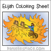 Elijah bible crafts for kids