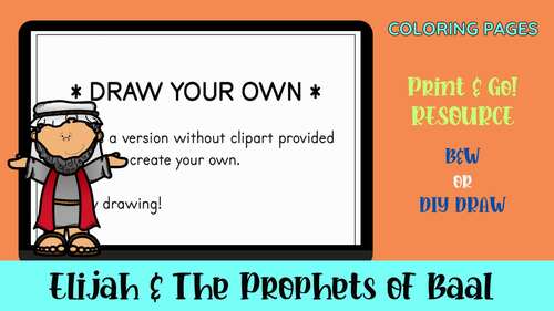 Bible coloring pages elijah and the prophets of baal by worldskoolie