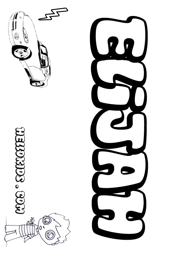 Elijah coloring pages