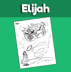 Elijah taken up to heaven coloring page â minutes of quality time