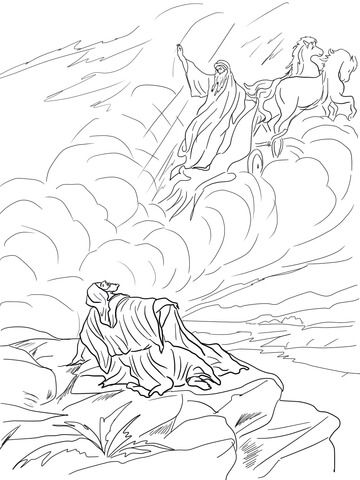Elijah taken up to heaven in a chariot of fire coloring page free printable coloring paâ bible coloring pages sunday school coloring pages free coloring pages