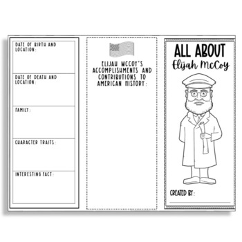 Elijah mccoy research brochure project centers and interactive notebooks