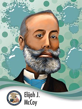 Portrait of elijahmccoy in caricature style americanmaker caricature black history elijah mccoy