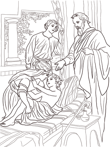 Elisha and the shunammite woman coloring page free printable coloring pages