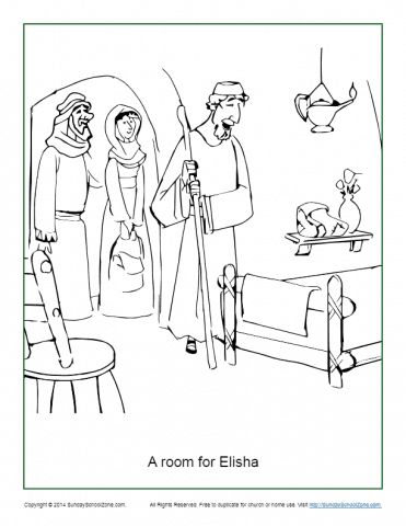 A room for elisha archives sunday school coloring pages sunday school coloring sheets bible story crafts