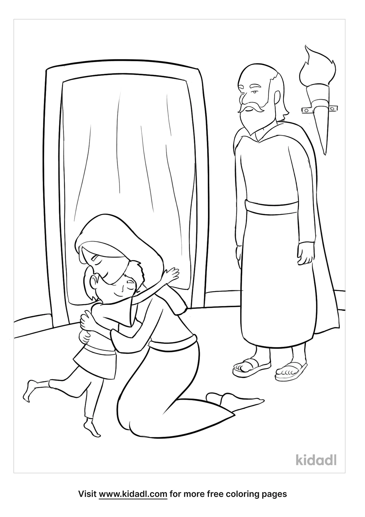 Free elisha and the shunamite woman coloring page coloring page printables