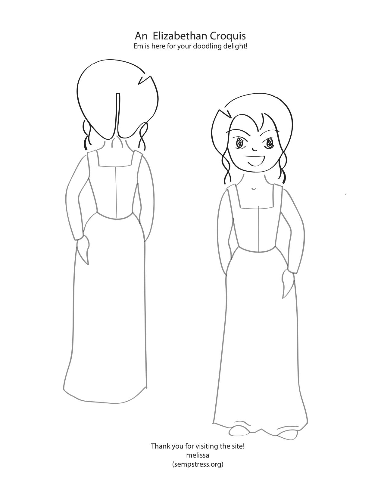 Elizabethan croquis