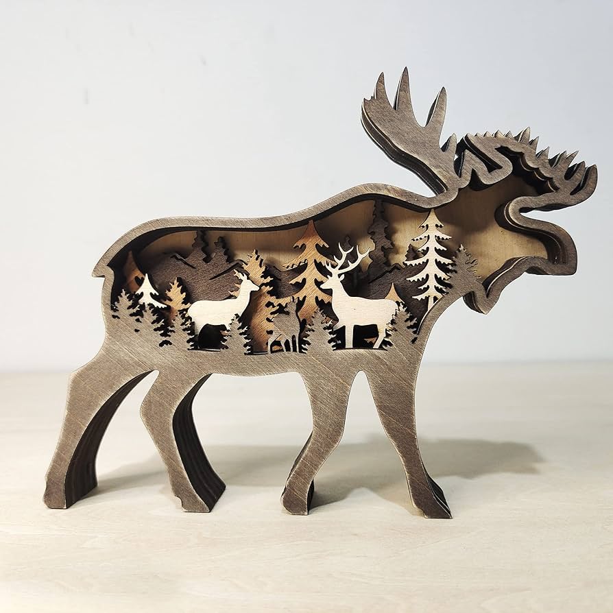 Quvivivor multi layer d wood carving