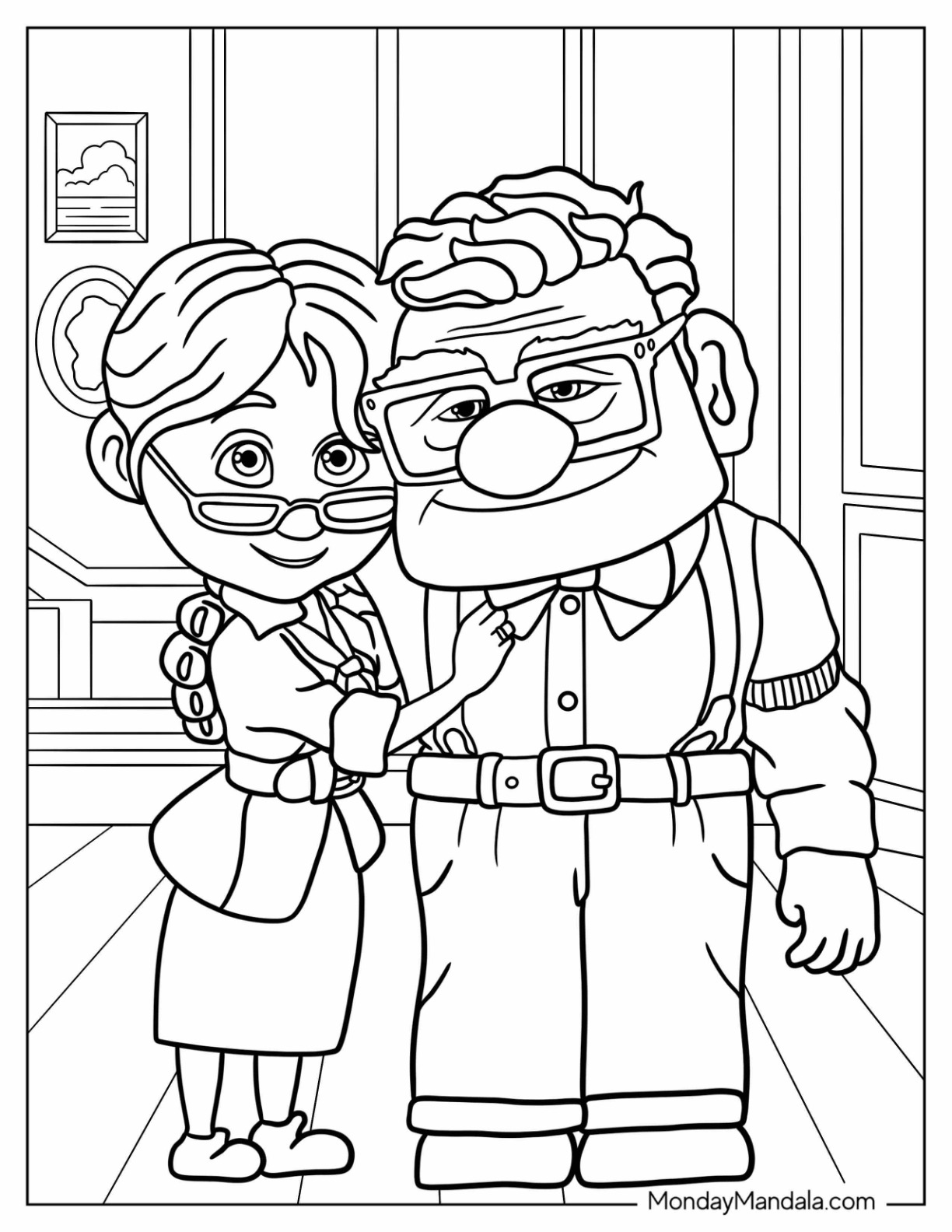 Up coloring pages free pdf printables