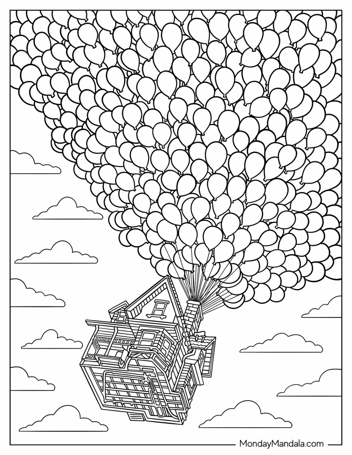 Up coloring pages free pdf printables