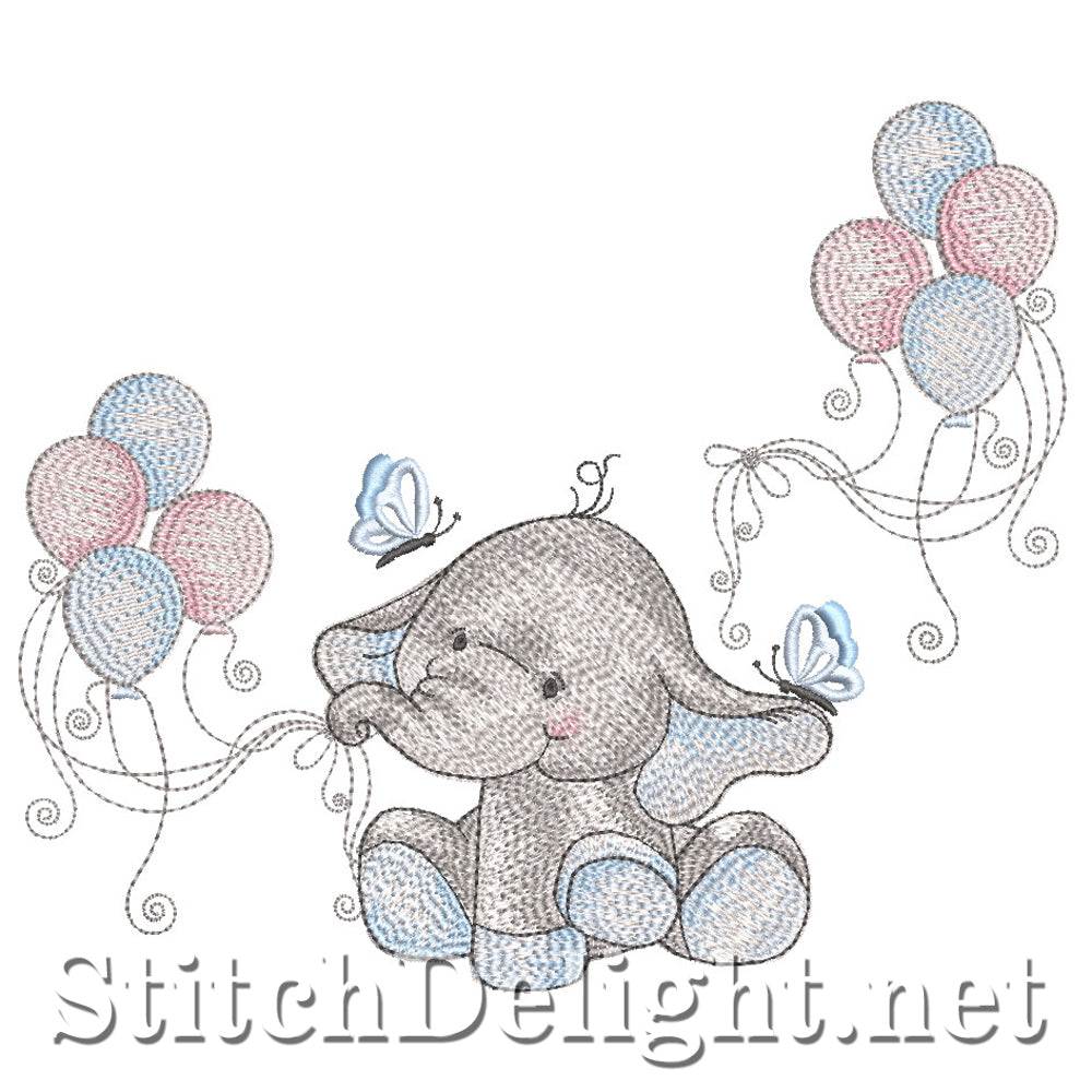 Sds baby ellie with balloons