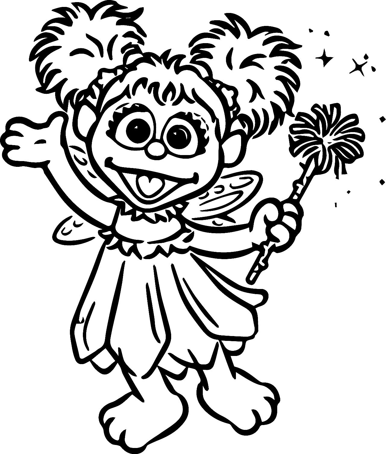 Abby cadabby coloring page