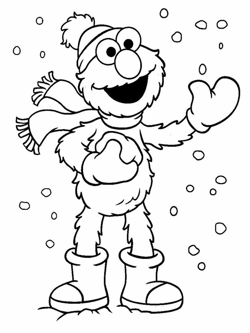 Printable sesame street coloring pages pdf