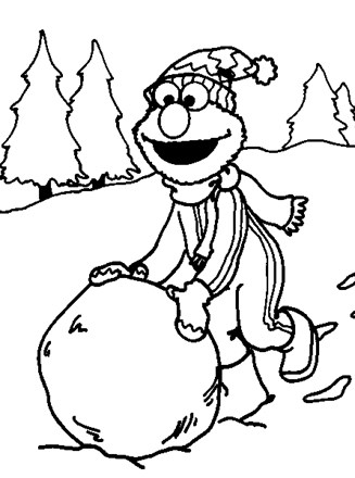 Sesame street coloring page