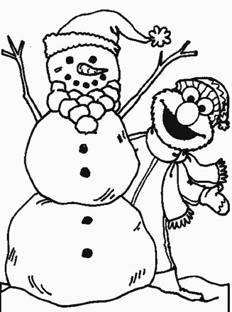 Elmo coloring page