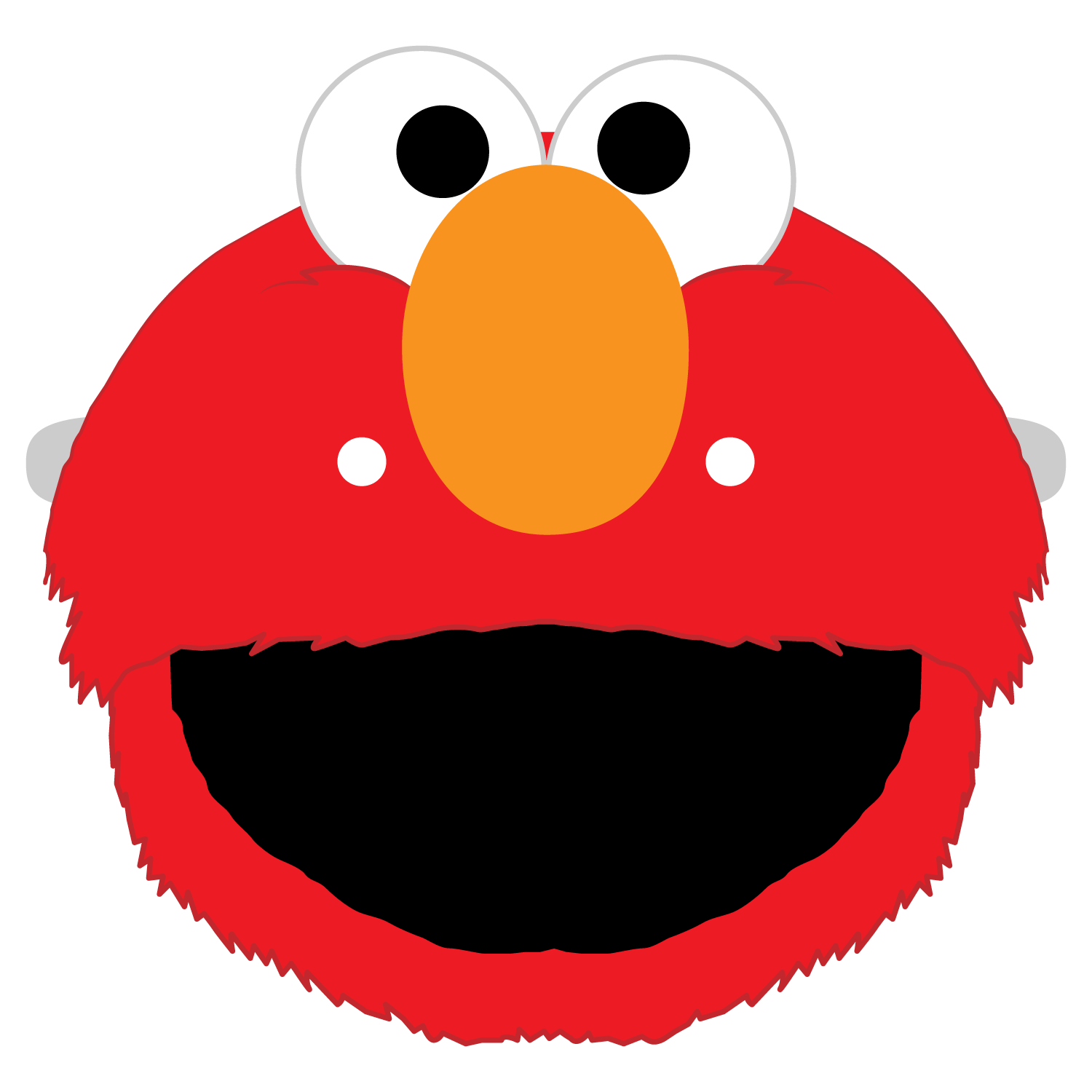 Elmo mask template free printable papercraft templates