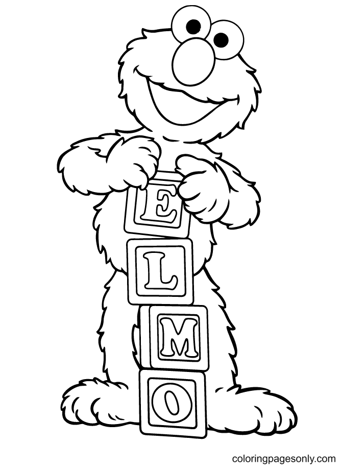 Elmo coloring pages printable for free download