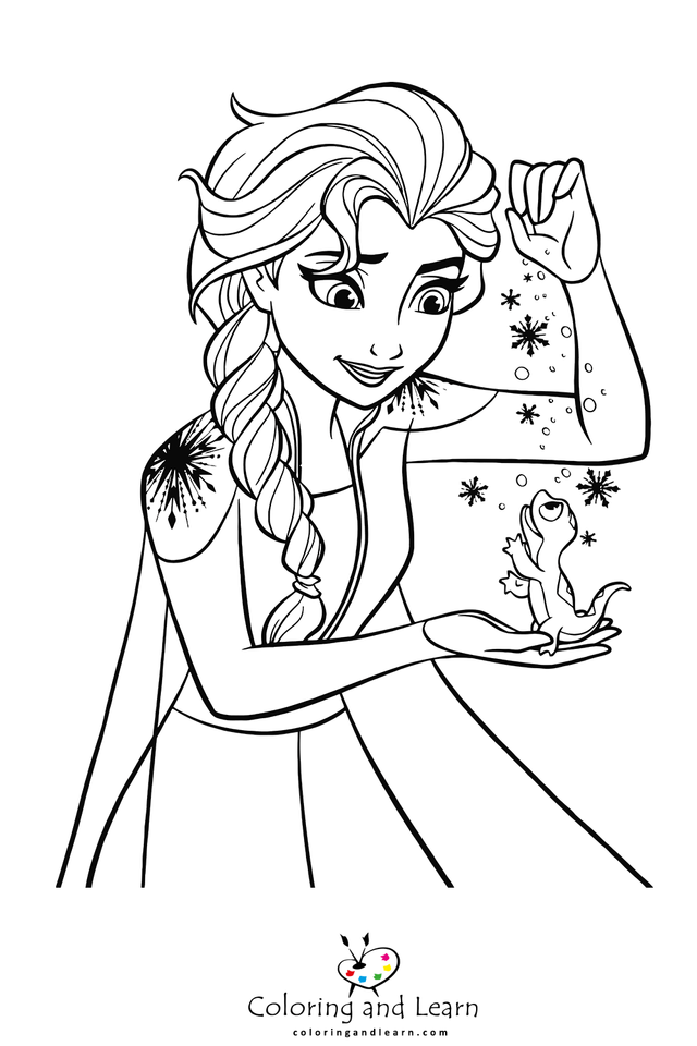Elsa coloring pages rfrozen