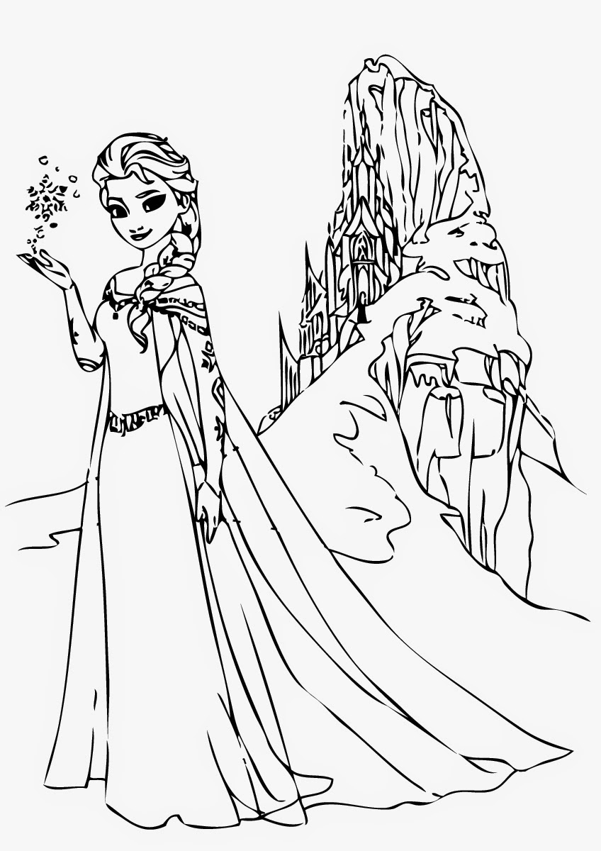 Free printable elsa coloring pages for kids