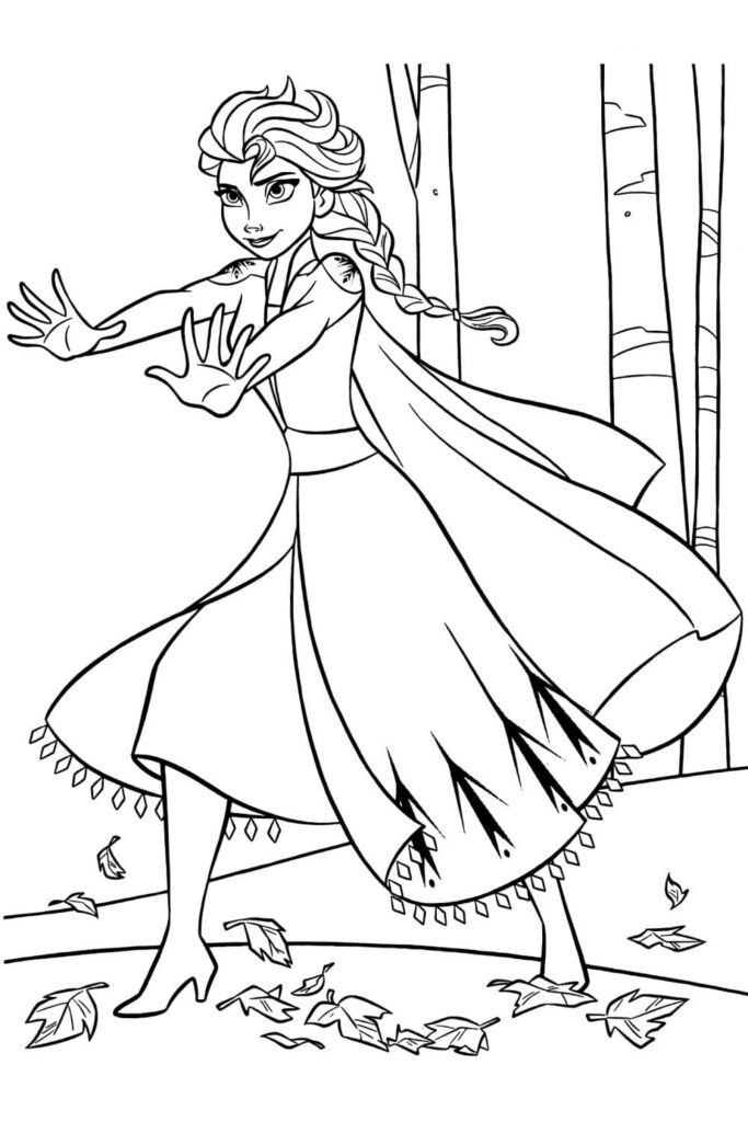 Free printable elsa coloring pages for kids