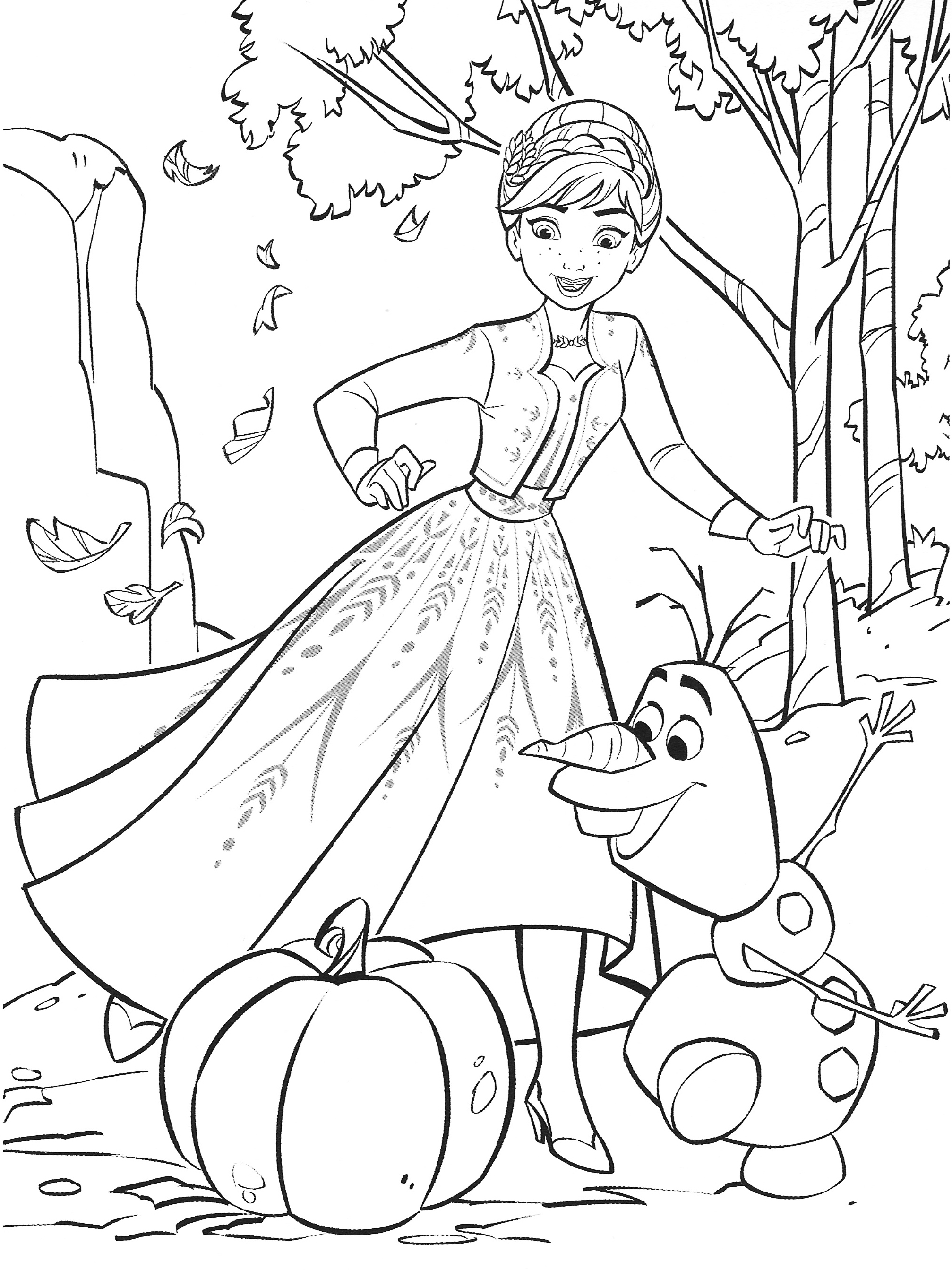 New frozen coloring pages with anna
