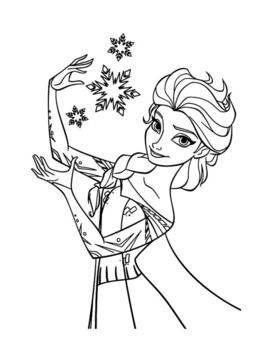 Elsa frozen coloring pages by souly natural creations tpt