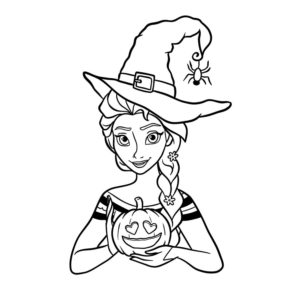 A spooky makeover how to draw elsa as a halloween witch