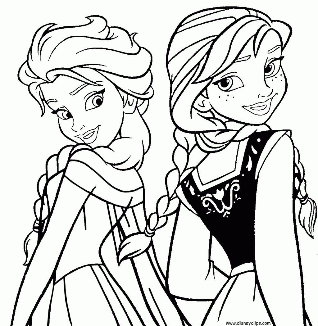 Anna and elsa coloring pages coloring page frozen coloring pages pdf page princess coloring