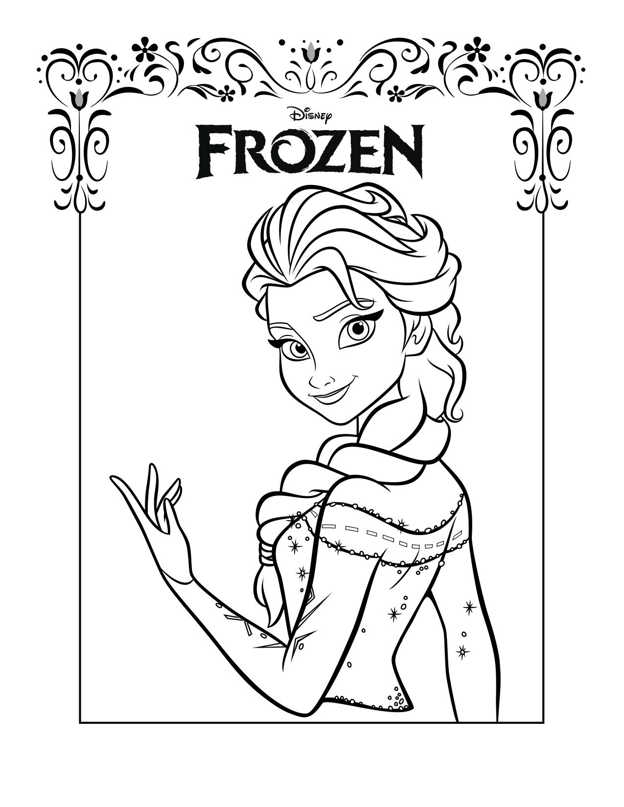 Frozen elsa template stencil for craft t