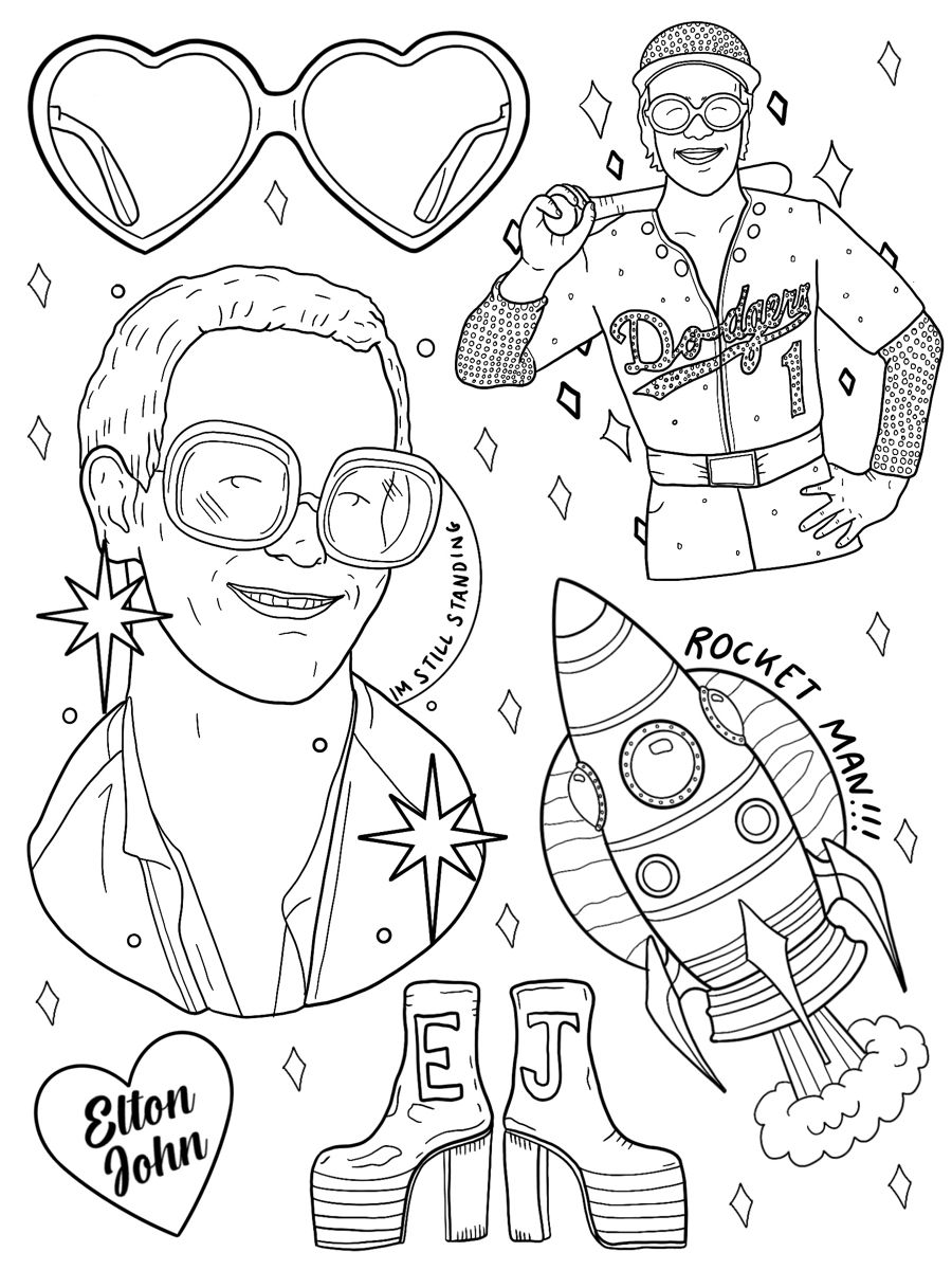 Elton john cat kingston tattoo tattoo t drawings coloring book t tattoo graphic