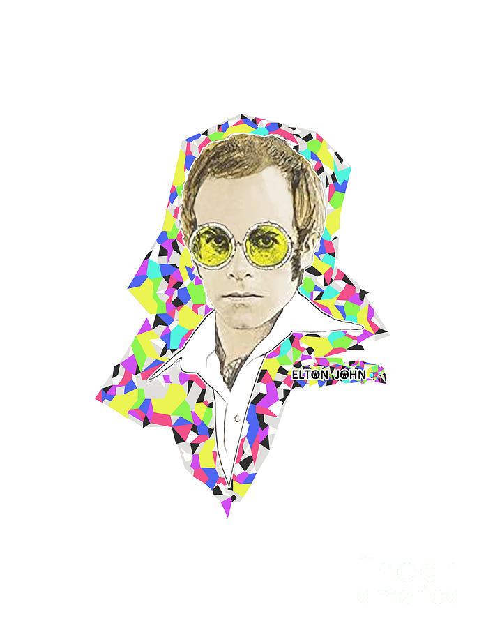 Elton john pic fan art digital art by spot freefresh