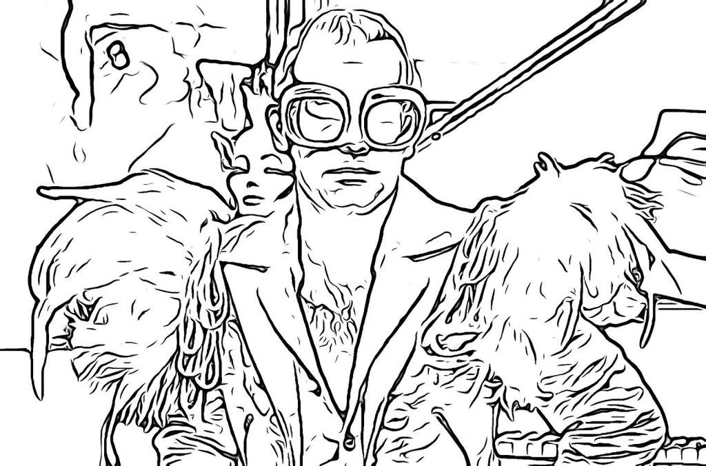 Elton john free printable coloring page trailblazing women lgbtq folks