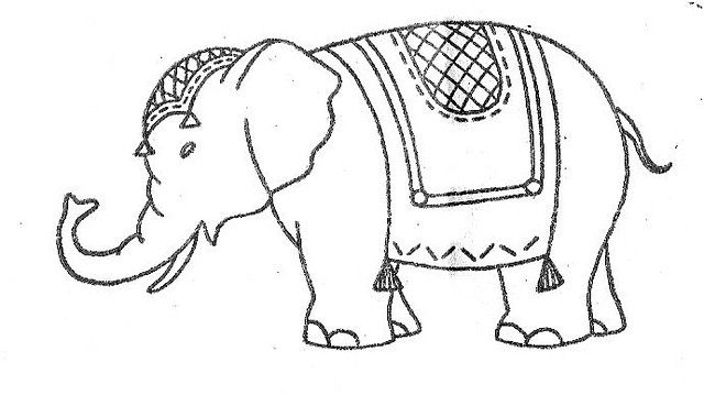 Elephant elephant art flower art images embroidery patterns vintage