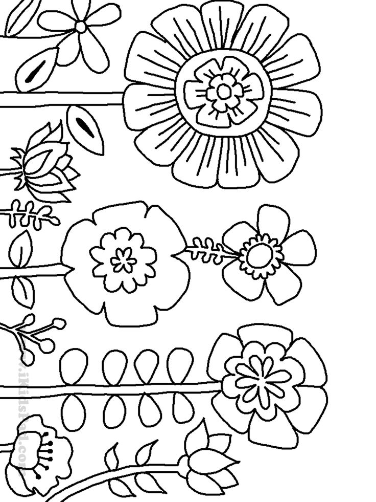 Embroidery patterns coloring pages free coloring pages