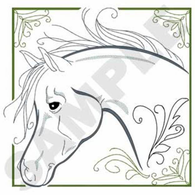Horse outline machine embroidery design embroidery library at