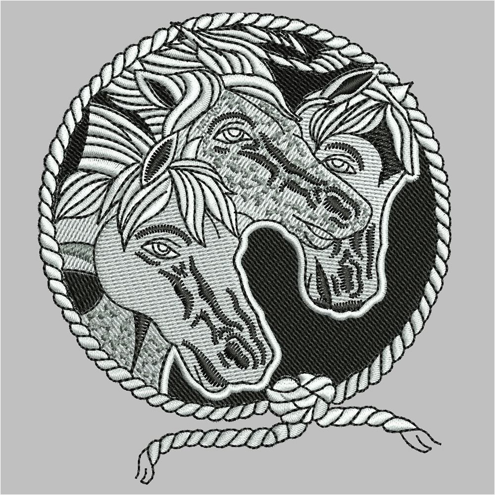 Digitized house embroidery digitization